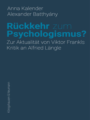 cover image of Rückkehr zum Psychologismus?